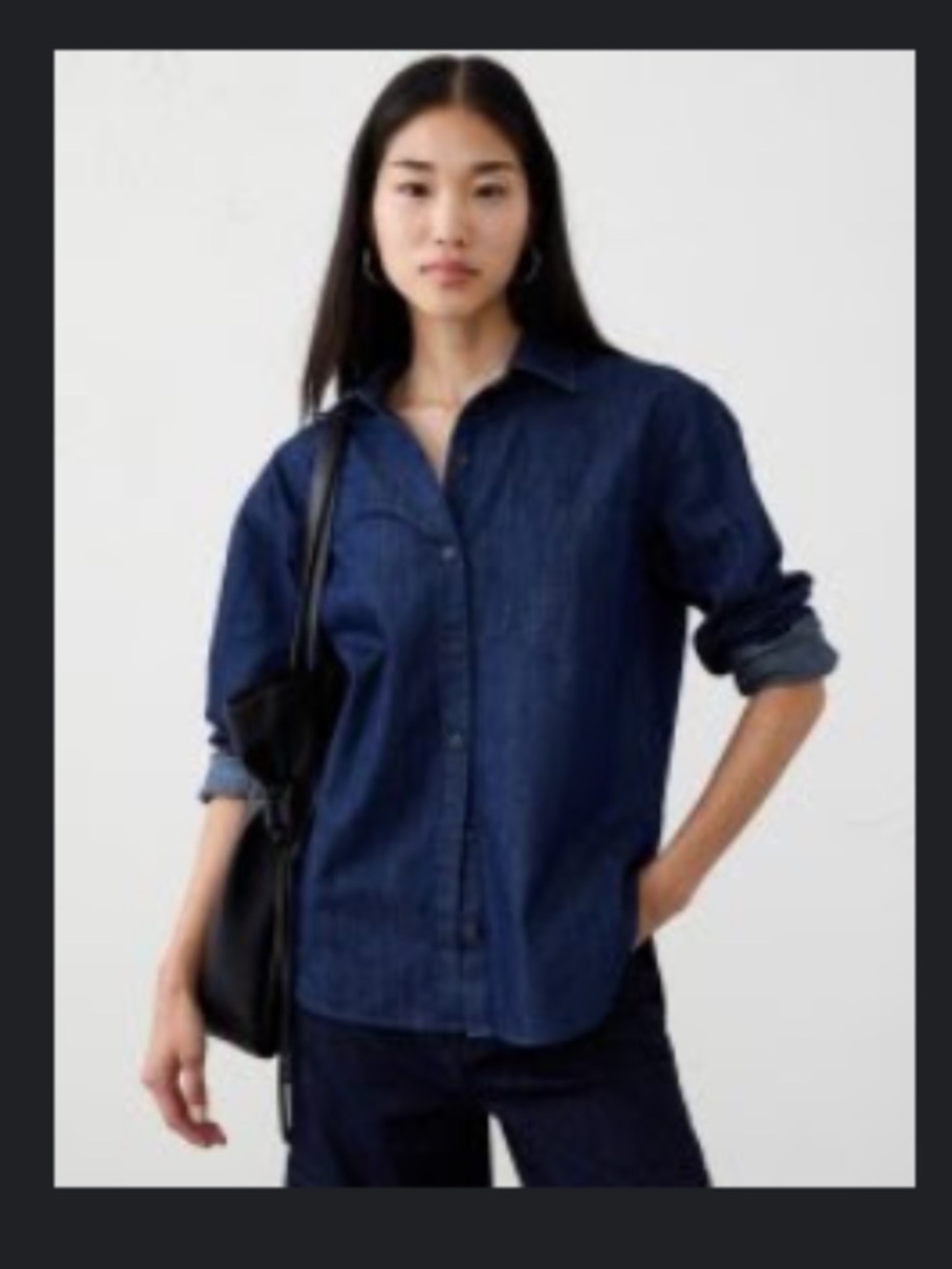 Banana republic factory - Denim shirt dark wash medium